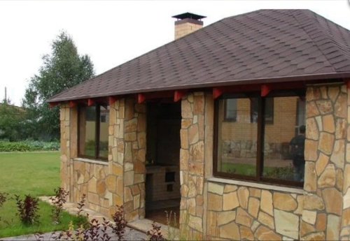 Плитняк златолит жёлтый для фасада 1,5-3 см купить в Туапсе