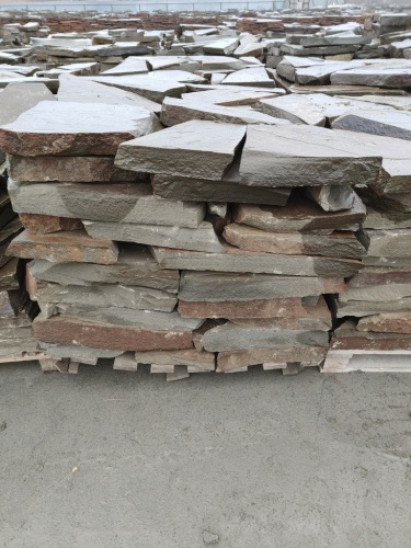 Плитняк песчаник серо-зелёный для мощения 60-65 мм купить в Туапсе